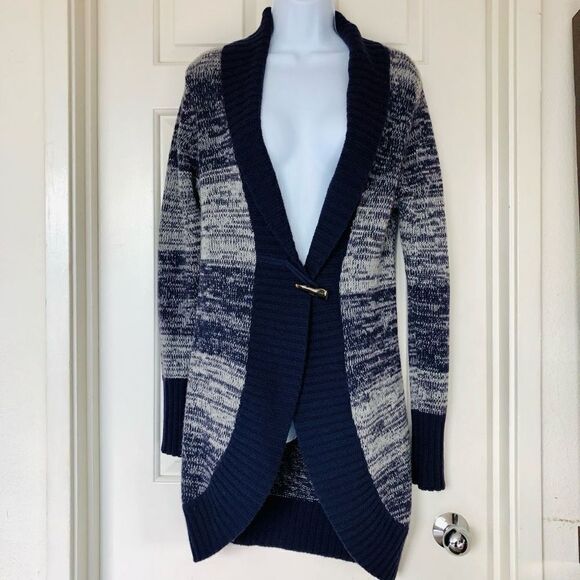 WHO
 Purple Marled Merino Cashmere Cardigan - Picture 1 of 13